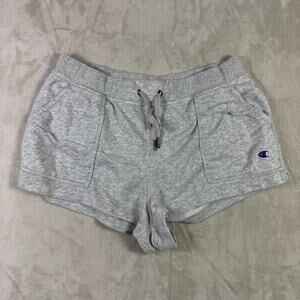 Champion Women’s Campus French Terry Shorts Oxford Gray Size Large